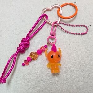 Upcycled Tokidoki Dragon Handmade Bagcharm Keychain *Customizable
